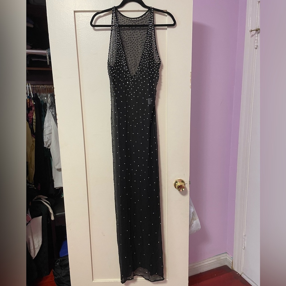 Retrofete Carmella Embellished Chiffon Dress - image 6